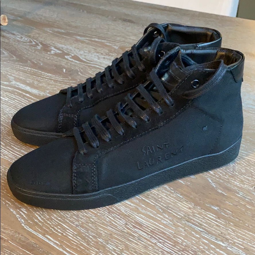 Saint Laurent Court Classic Embroidered High Top